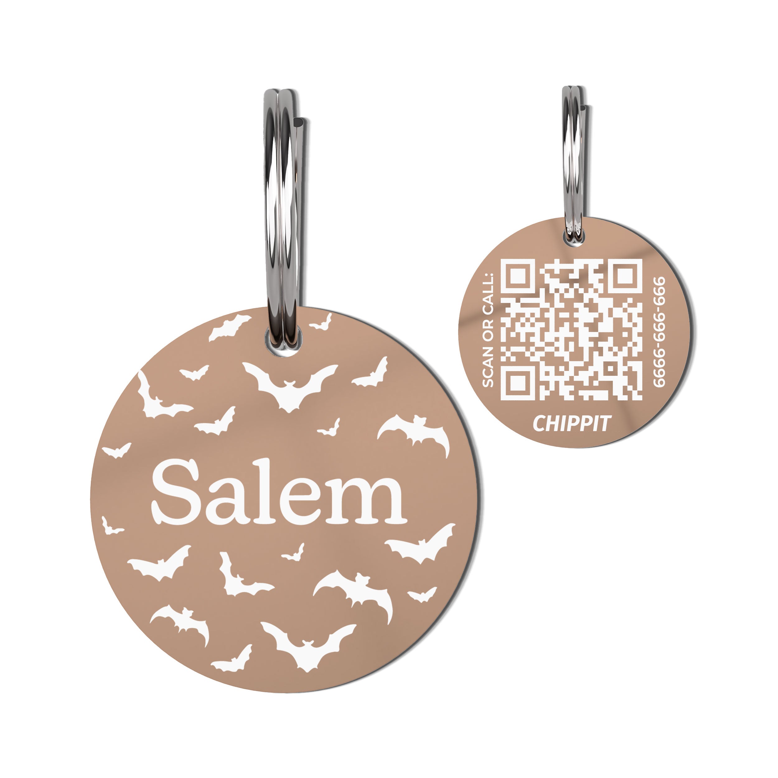 Premium QR Dog Tag - Bats
