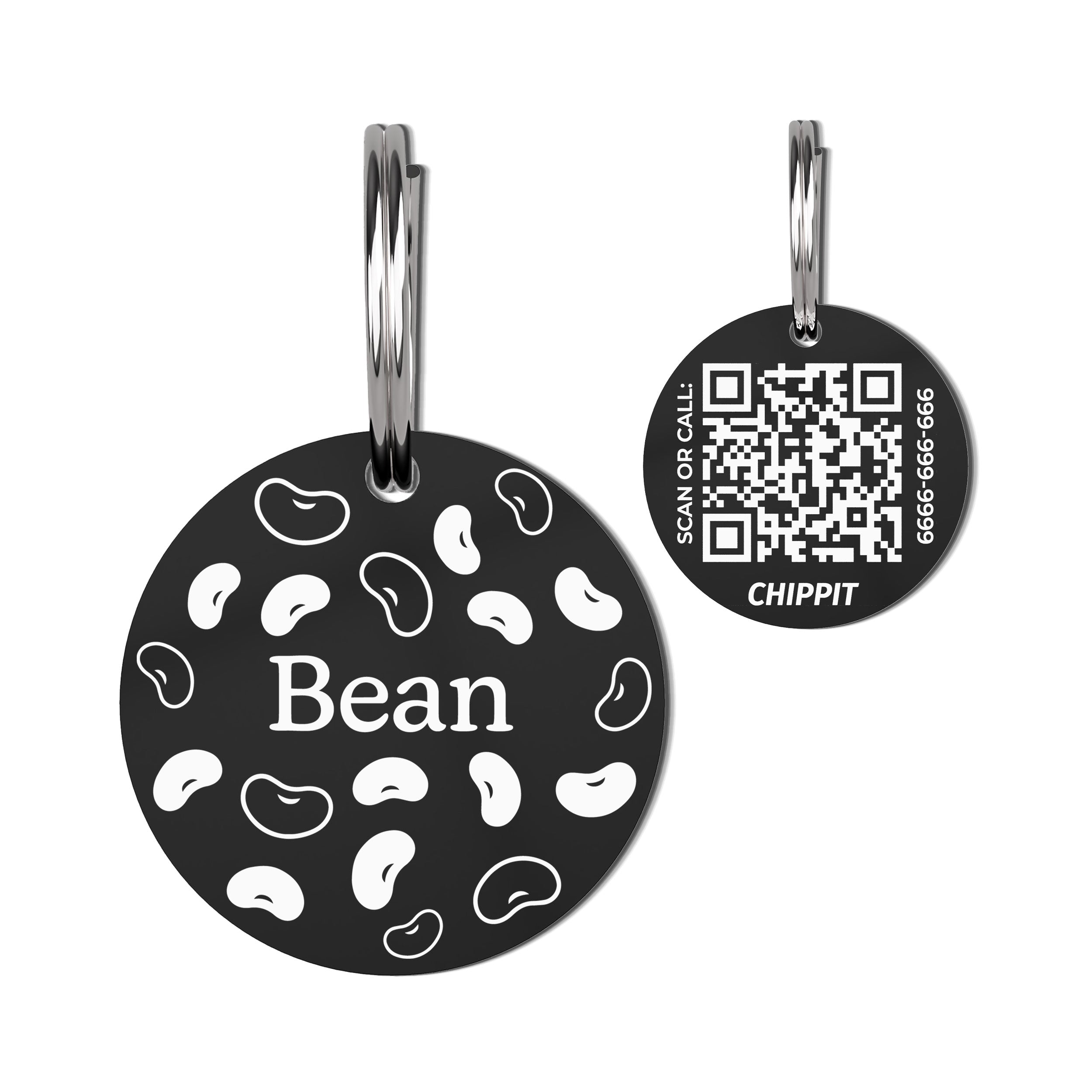 Premium QR Dog Tag - Beans