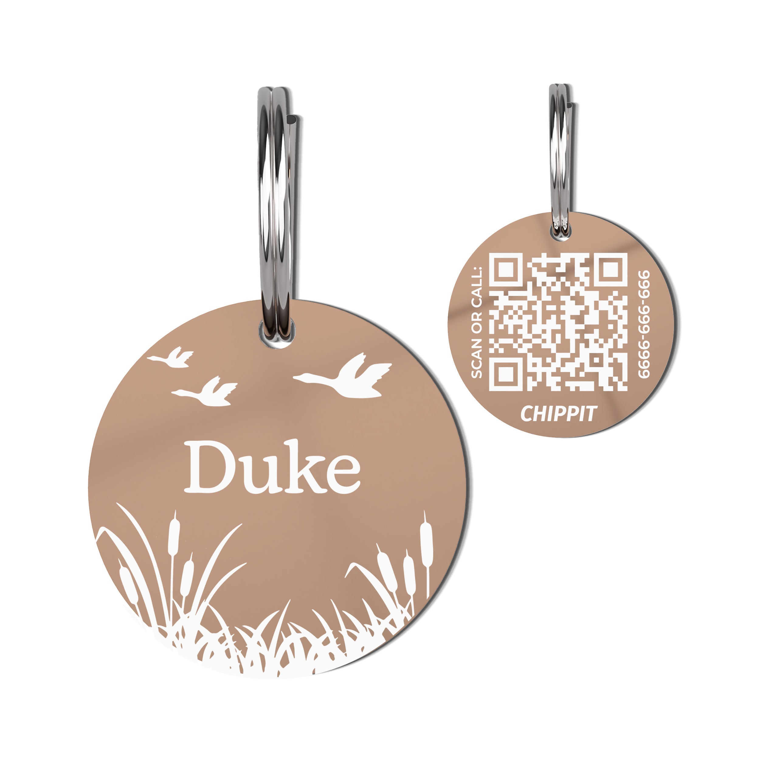 Premium QR Dog Tag - Marsh
