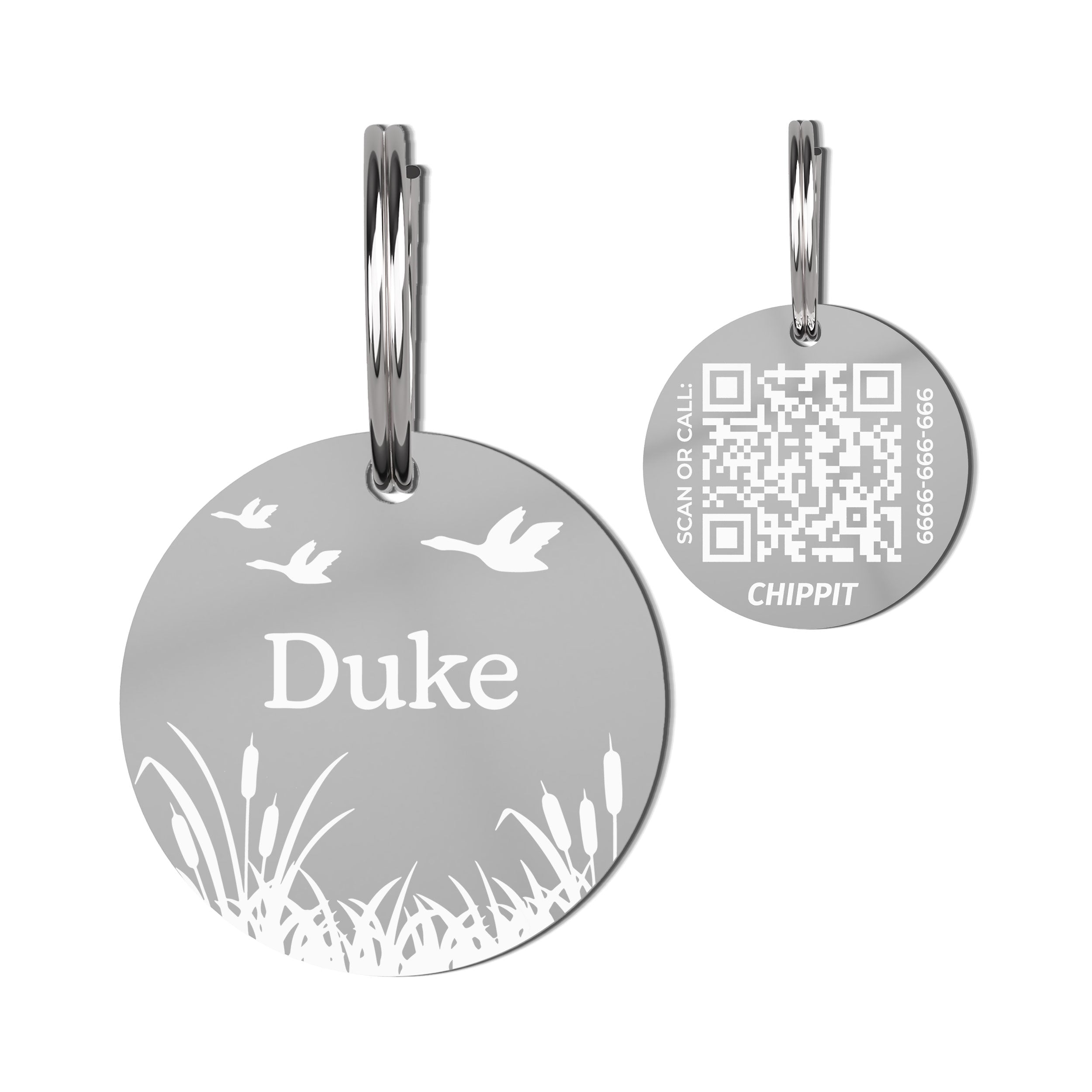 Premium QR Dog Tag - Marsh
