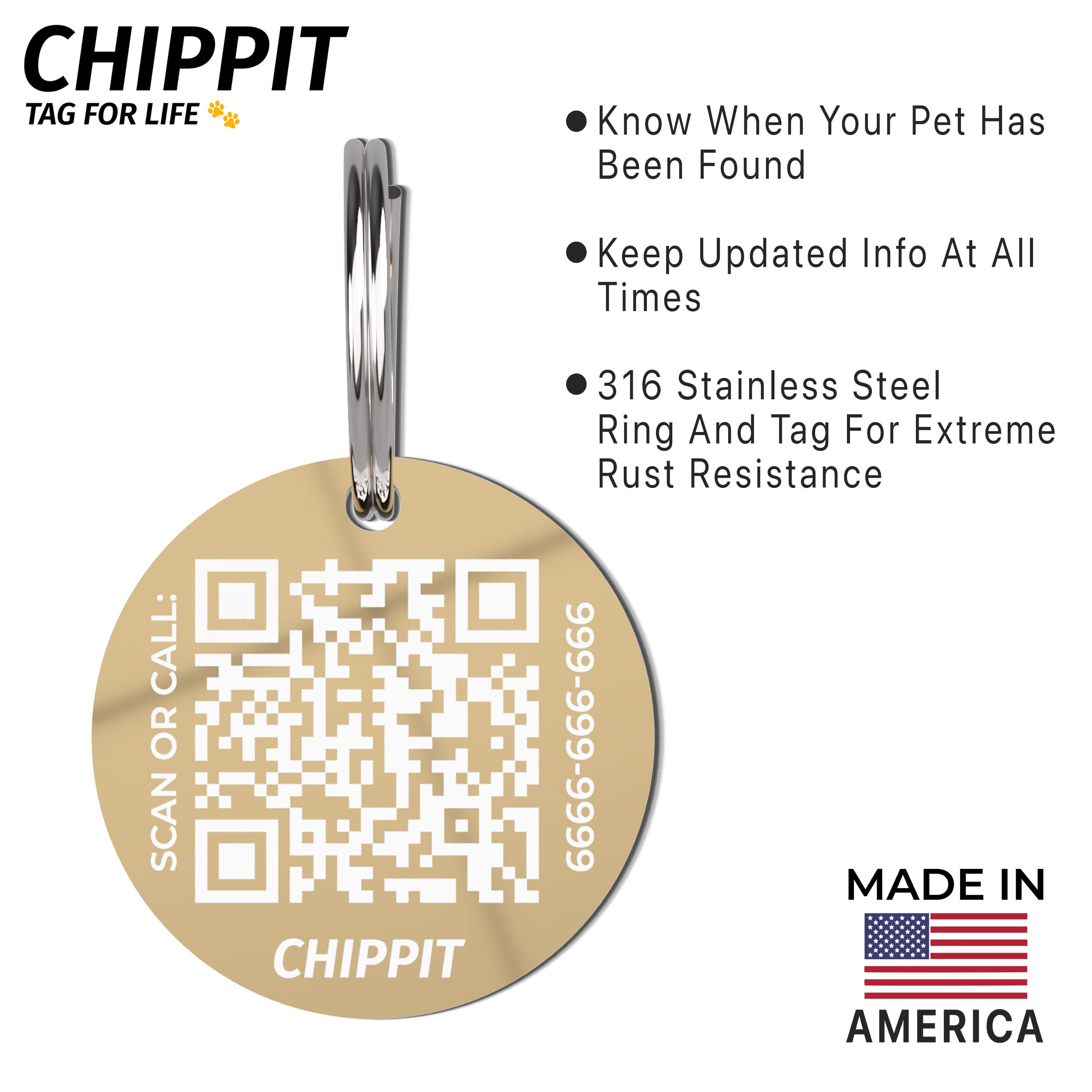 Premium QR Dog Tag - Mountains